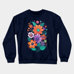 Flowers 70s style Crewneck Sweatshirt